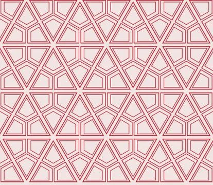 Seamless sophisticated geometric pattern based on repetitive simple forms Illustrazione stock