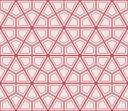 Seamless sophisticated geometric pattern based on repetitive simple forms Stock Illustration