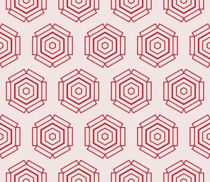 Seamless sophisticated geometric pattern based on repetitive simple forms Stock Illustration