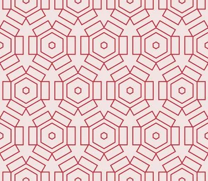 Seamless sophisticated geometric pattern based on repetitive simple forms Illustrazione stock
