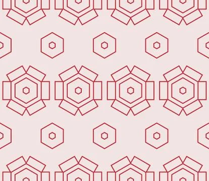 Seamless sophisticated geometric pattern based on repetitive simple forms Illustrazione stock