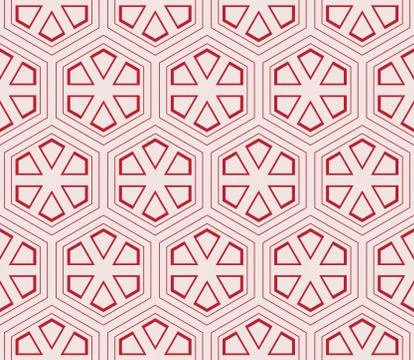 Seamless sophisticated geometric pattern based on repetitive simple forms Stock Illustration