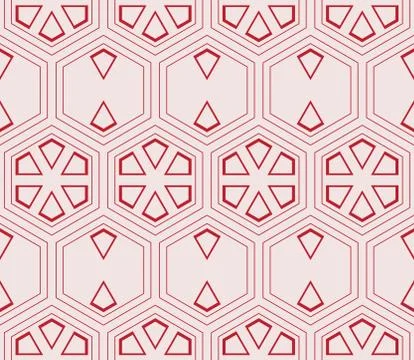 Seamless sophisticated geometric pattern based on repetitive simple forms Stock Illustration
