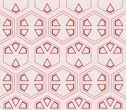 Seamless sophisticated geometric pattern based on repetitive simple forms Stock Illustration