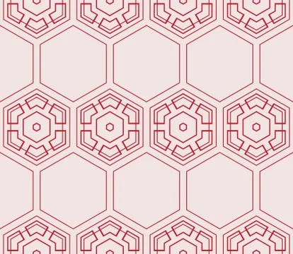 Seamless sophisticated geometric pattern based on repetitive simple forms Stock Illustration
