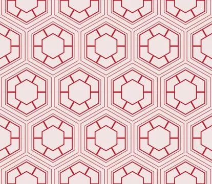 Seamless sophisticated geometric pattern based on repetitive simple forms Illustrazione stock