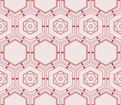 Seamless sophisticated geometric pattern based on repetitive simple forms Stock Illustration
