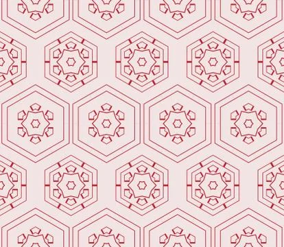 Seamless sophisticated geometric pattern based on repetitive simple forms Stock Illustration