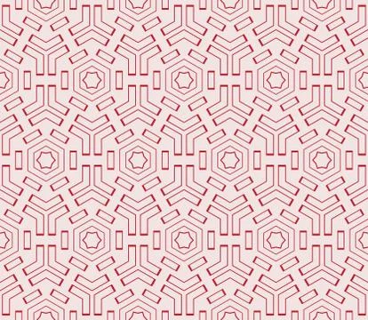 Seamless sophisticated geometric pattern based on repetitive simple forms Illustrazione stock