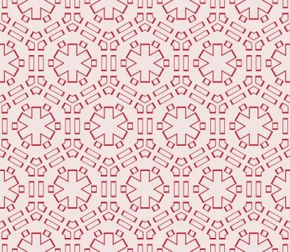Seamless sophisticated geometric pattern based on repetitive simple forms Stock Illustration