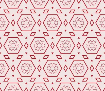 Seamless sophisticated geometric pattern based on repetitive simple forms Stock Illustration