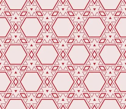 Seamless sophisticated geometric pattern based on repetitive simple forms Illustrazione stock