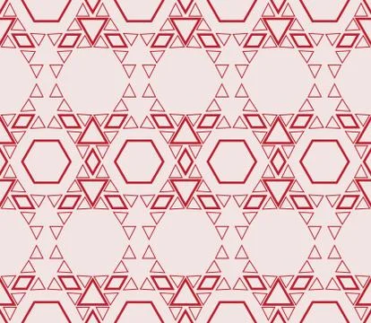Seamless sophisticated geometric pattern based on repetitive simple forms Stock Illustration