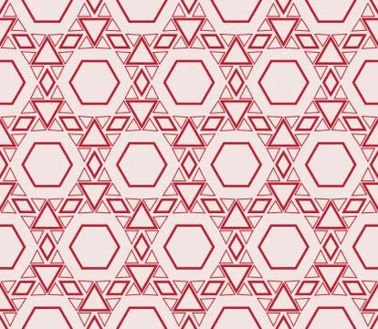 Seamless sophisticated geometric pattern based on repetitive simple forms Stock Illustration
