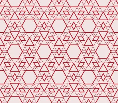 Seamless sophisticated geometric pattern based on repetitive simple forms Stock Illustration