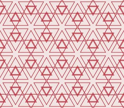 Seamless sophisticated geometric pattern based on repetitive simple forms Stock Illustration