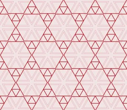 Seamless sophisticated geometric pattern based on repetitive simple forms Stock Illustration
