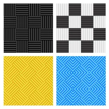 Seamless Sound Proof foams pattern, vector Stock Illustration