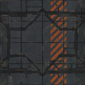 Seamless space ship panels texture Stock Illustration