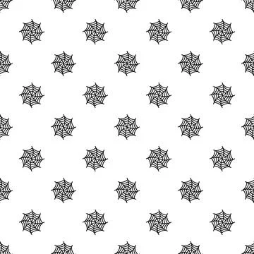 Seamless spiderweb pattern for halloween spooky decoration Stock Illustration