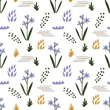 Seamless sping pattern Stock Illustration