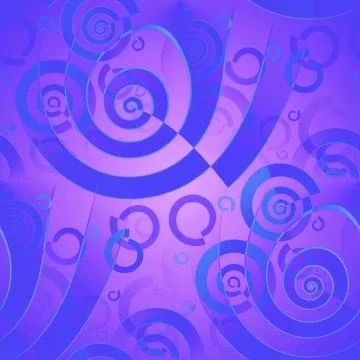 Seamless spiral pattern dark blue purple Stock Illustration