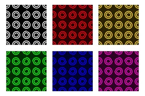 Seamless Spiral Pattern Fill Illustrazione stock
