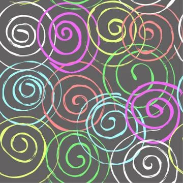 Seamless spiral pattern Illustrazione stock