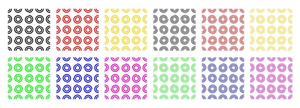 Seamless Spiral Pattern Illustrazione stock
