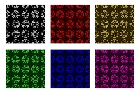 Seamless Spiral Pattern Stroke Illustrazione stock