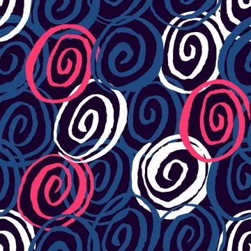 Seamless spirals pattern Stock Illustration