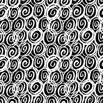 Seamless spirals pattern Illustrazione stock