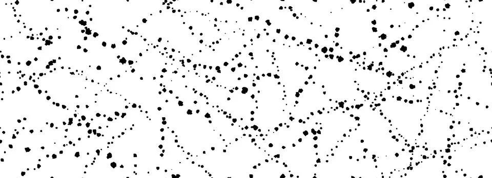 Seamless splashed dots background. Distressed sprinkled paint drops texture Stock Illustration