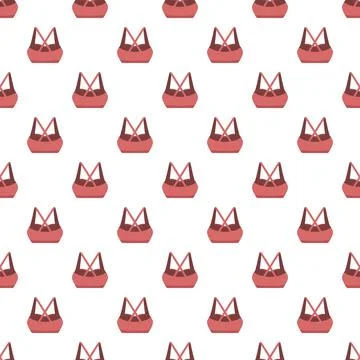 Seamless sport bra pattern creating modern athletic design Stock Illustration