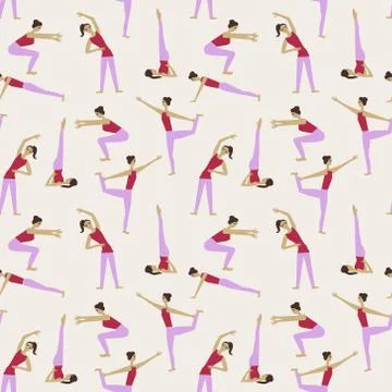 Seamless sport pattern Stock Illustration