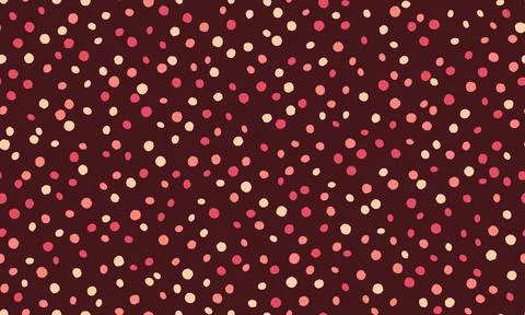 Seamless spotted pattern with abstract circles, perfect for textile prints,.. Stock Illustration