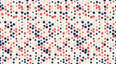 Seamless spotted pattern with abstract circles, perfect for textile prints,.. Illustrazione stock