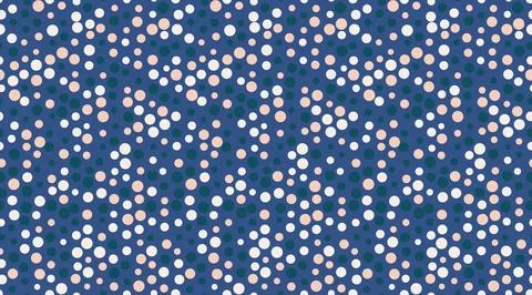 Seamless spotted pattern with abstract round shapes. Ideal for textile fabr.. Stock Illustration