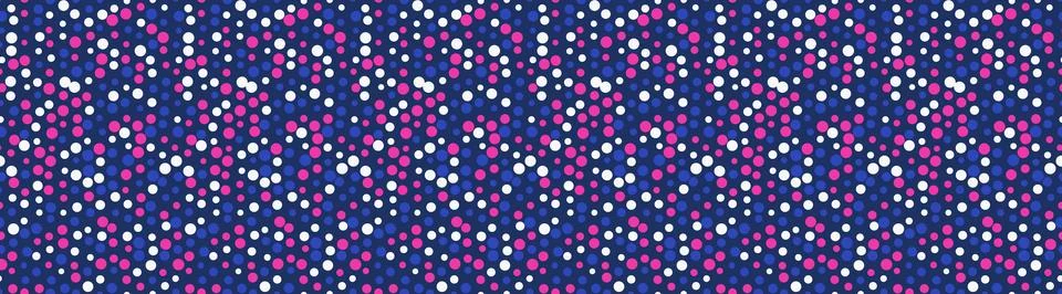 Seamless spotted pattern with abstract round shapes. Ideal for textile fabr.. Illustrazione stock