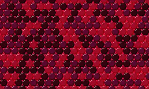 Seamless spotted pattern with abstract round shapes. Ideal for textile fabr.. Illustrazione stock