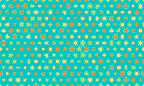 Seamless spotted pattern with colorful round shapes, ideal for abstract bac.. Illustrazione stock