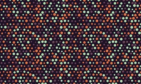Seamless spotted pattern with colorful round shapes, ideal for abstract bac.. Illustrazione stock