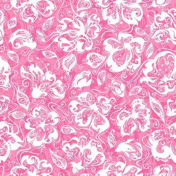 Seamless spring floral pattern. Stock Illustration