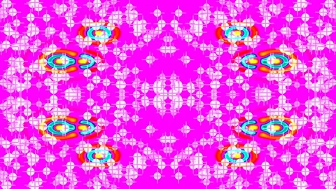 Seamless Spring Floral Pattern on Vibrant Aqua Blue Background Texture Stock Footage 336162774