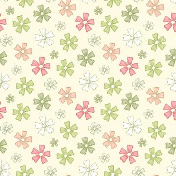 Seamless spring pattern Stock Illustration