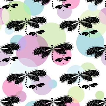 Seamless spring pattern Stock Illustration