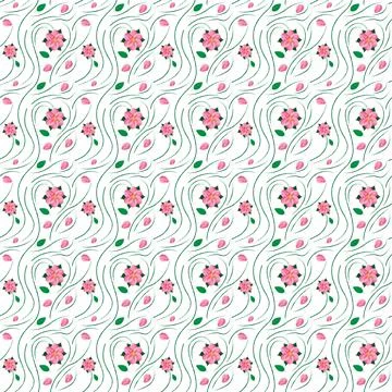 Seamless spring pattern Illustrazione stock