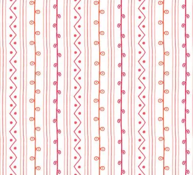 Seamless spring sketch vector pattern. Twig background 스톡 일러스트