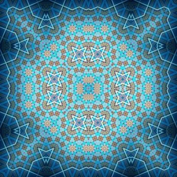 Seamless square abstract pattern. Art texture. Textiles and fashion Illustrazione stock