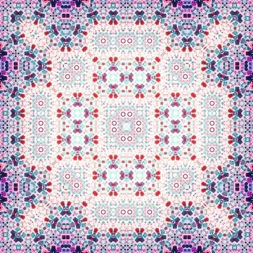 Seamless square abstract pattern. Art texture. Textiles and fashion Stock Illustration